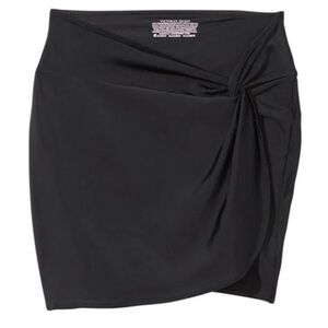 NWT M L Victoria’s Secret Swim Beach Mini Sarong Cover up Skirt Black